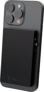 KORUMA Aluminiowe etui na karty + etui skórzane z magsafe (czarny) Uniwersalny 5