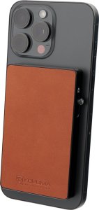 KORUMA Aluminiowy portfel na karty + etui skórzane z magsafe (brąz) Uniwersalny 5