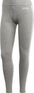 Adidas Legginsy damskie adidas Essentials 3 Stripes Tight jasnoszare FQ4123 S 1
