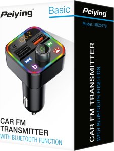 Transmiter FM PeiYing Transmiter samochodowy FM z funkcja bluetooth 6