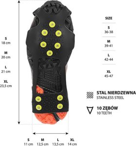 Nils Extreme NC1702 CZARNE NAKŁADKI ANTYPOŚLIZGOWE ROZM. M NILS CAMP 10