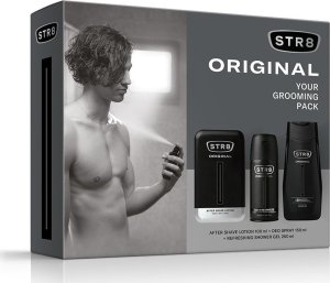 Sarantis STR 8 Zestaw prezentowy Original (Woda po goleniu 100ml+Deo spray 150ml+Żel pod prysznic 250ml) 2