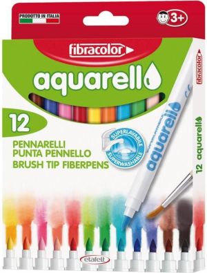 Fibracolor Mazaki Aquarello wodne 12 kolorów (161420) 1