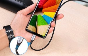 Kabel USB Vention Kabel USB 2.0 A do USB-C Vention CODHF 3A 1m szary 7