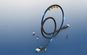 Kabel USB Vention Kabel USB 3.0 Vention CONBG 2A 1,5m czarny PVC 4