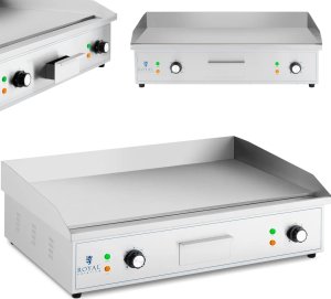 Grill elektryczny Royal Catering Grill elektryczny płyta grillowa gładka 727 x 420 mm 4400 W 1
