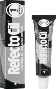 Activeshop Refectocil Eyelash And Eyebrow Tint henna do brwi i rzęs 1 Pure Black 15ml 1