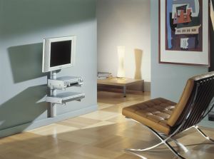 Meliconi półka pod RTV SPACE SYSTEM BOX BLACK 2
