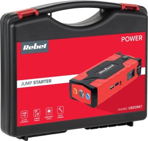 Rebel Jump starter - power bank z przewodami rozruchowymi i kompresorem 7