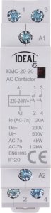 Ideal STYCZNIK MODUŁOWY KMC-20-20 20A 230V AC IDEAL 1