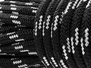 John Paddle Lina kotwiczna pleciona polipropylenowa John Paddle w odcinkach: 1/10/15/20/50/100m Czarna 8mm 15 m 3