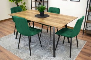 Leobert Krzesło KARA - ciemna zieleń aksamit x 4 10