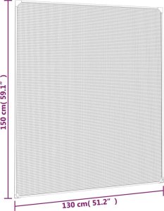 vidaXL Magnetyczna moskitiera okienna, antracytowa, 130x150 cm 8