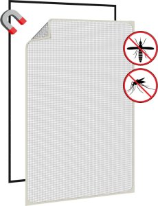 vidaXL Magnetyczna moskitiera okienna, biała, 80x120 cm 4