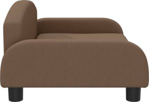 vidaXL Sofa dla dzieci, brązowa, 70x45x30 cm, obita tkaniną 4