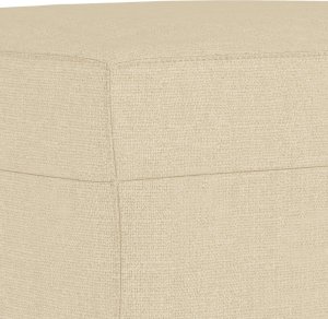 vidaXL 4-cz. komplet wypoczynkowy z poduszkami, kremowy, tkanina 8