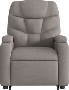 vidaXL Podnoszony fotel rozkładany, elektryczny, kolor taupe, tkanina 9