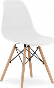 Leobert Zestaw stół okrągły TODI 60 biały + 2 krzesła OSAKA białe 5