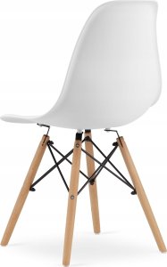 Leobert Zestaw stół okrągły TODI 60 biały + 2 krzesła OSAKA białe 8