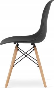 Leobert Zestaw stół prostokątny ADRIA 120x80 czarny + 4 krzesła OSAKA czarne 6