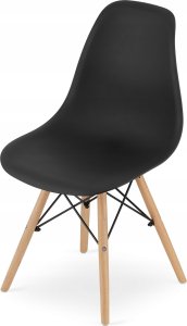 Leobert Zestaw stół prostokątny ADRIA 120x80 czarny + 4 krzesła OSAKA czarne 10