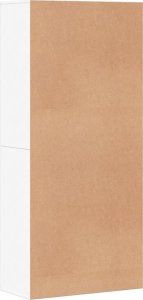 vidaXL Szafka na buty, biała, 80x39x178 cm, materiał drewnopochodny 4