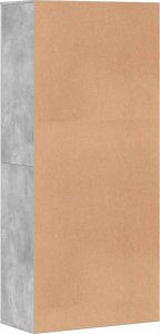 vidaXL Szafka na buty, szarość betonu, 80x39x178 cm 5