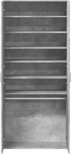 vidaXL Szafka na buty, szarość betonu, 80x39x178 cm 6