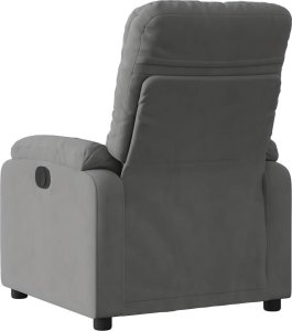 vidaXL Rozkładany fotel elektryczny, ciemnoszary, obity mikrofibrą 9
