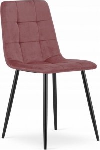 Leobert Krzesło KARA - różowy aksamit / nogi czarne x 3 2
