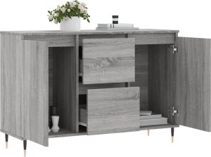 vidaXL Szafka, szary dąb sonoma, 104x35x70 cm 4