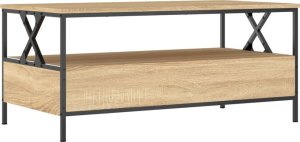vidaXL Stolik kawowy, dąb sonoma 100x51x45 cm 8