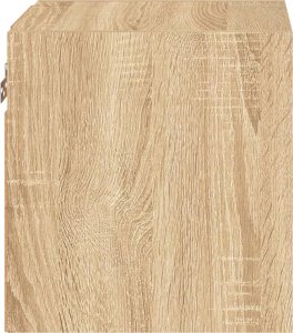 vidaXL Ścienna szafka TV z LED, dąb sonoma, 30x28,5x30 cm 9