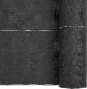 vidaXL Agrowłóknina antychwastowa, czarna, 1,5x50 m, PP 6