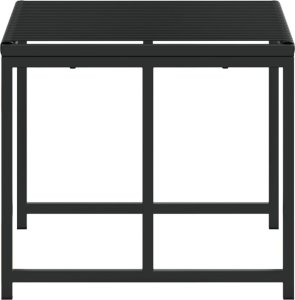 vidaXL Stołki ogrodowe, 4 szt., czarne, polirattan 6