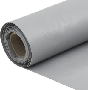 vidaXL Osłona balkonowa, szara, 400x120 cm, PVC 5