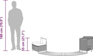 SPA ogrodowe vidaXL Obudowa do basenu/spa, czarny polirattan i lite drewno akacjowe 10