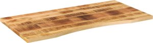 vidaXL Blat biurka, z wycięciem, 120x50x2,5 cm, surowe drewno mango 2