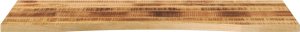 vidaXL Blat biurka, z wycięciem, 120x50x2,5 cm, surowe drewno mango 3