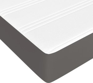 vidaXL Materac kieszeniowy, biały, 120x190x20 cm, sztuczna skóra 5