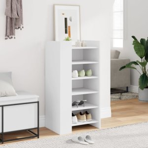 vidaXL Szafka na buty, biała, 52x37,5x100 cm 3