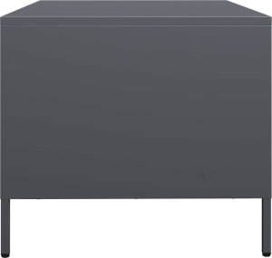 vidaXL Szafka RTV, czarna, 68x50x43,5 cm, stal walcowana na zimno 7