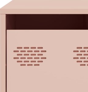 vidaXL Szafka RTV, różowa, 68x50x43,5 cm, stal walcowana na zimno 11