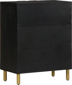 vidaXL Szafka czarna 60x33x75 cm 5