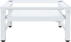 vidaXL Podest pod pralkę z półką, biały 2