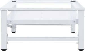 vidaXL Podest pod pralkę z półką, biały 4