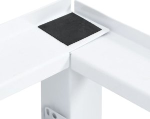 vidaXL Podest pod pralkę z półką, biały 7