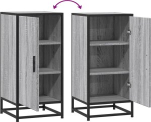 vidaXL Szafka, szary dąb sonoma, 35,5x35x76 cm 8