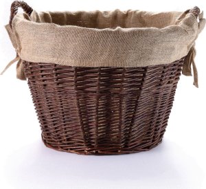 Wiklinowy Świat Kosz gospodarczy z ciemnej wikliny na owoce do zbioru warzywa ziemniaki donica na kwiaty dymion balon 1