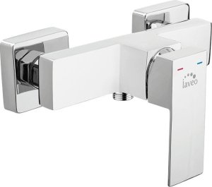 Bateria wannowa Laveo LAVEO Kvadrato - bateria natryskowa ścienna bez zestawu natryskowego 1